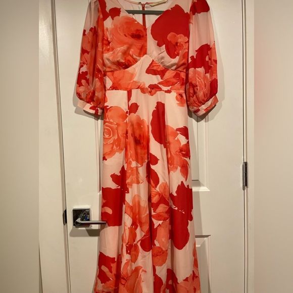 eshakti Dresses & Skirts - eShakti floral dress fit and flare midi size xs-2 Gorgeous piece